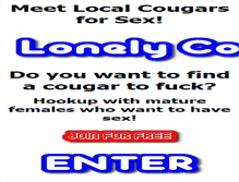 Tablet Screenshot of lonelycougars.com